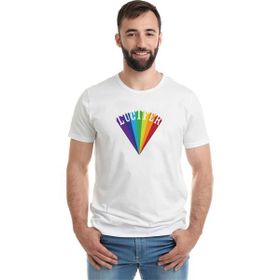 Qivi Lucifer Rising Baskılı Beyaz Erkek T-shirt