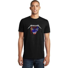 Qivi Metallica Concert Sioux Falls Rock Metal Baskılı Siyah Erkek Örme T-shirt