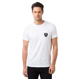 Qivi Metallica Heavy Metal Logo Göğüs Baskılı Beyaz Erkek T-shirt