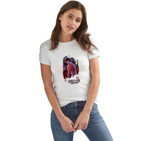 Qivi Mike Wallpaper Beyaz Kadın T-shirt