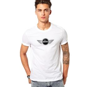 Qivi Mini Baskılı Beyaz Erkek T-shirt