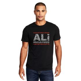 Qivi Mohamed Ali Run DMC Baskılı Siyah Erkek Örme T-shirt