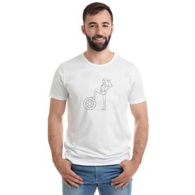 Qivi Monkeys Do I Wanna Know Baskılı Beyaz Erkek T-shirt