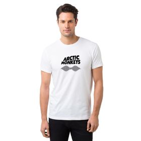 Qivi Monkeys Sheffield Suck It and See Baskılı Beyaz Erkek T-shirt