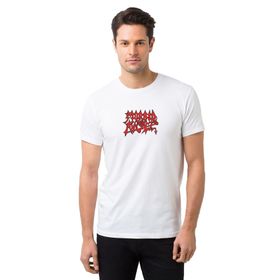 Qivi Morbid Angel Logo Baskılı Siyah Erkek Örme T-shirt