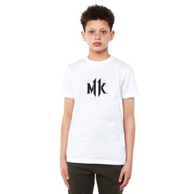 Qivi Mortal Kombat Baskılı Beyaz Unisex Çocuk T-shirt
