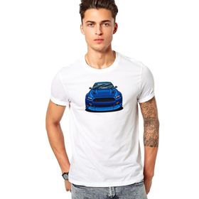 Qivi Mustang Baskılı Beyaz Erkek T-shirt
