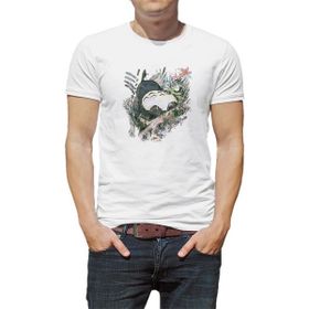 Qivi My Neighbor Komşum Totoro Baskılı Beyaz Erkek T-shirt