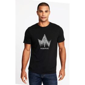 Qivi Myname Baskılı Siyah Erkek Örme T-shirt