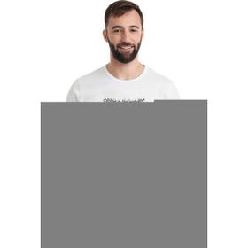 Qivi Of Filth Logo Baskılı Beyaz Erkek Örme T-shirt
