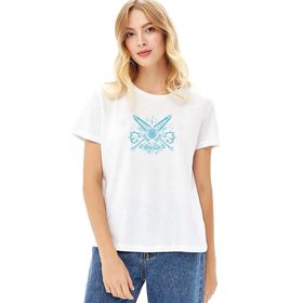 Qivi Of Warcraft Death Knight Ilya Semenov Baskılı Beyaz Örme Kadın T-shirt