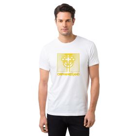Qivi Orphaned Land All is One Baskılı Beyaz Erkek T-shirt
