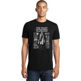 Qivi Peaky Blinders Tommy Shelby Everyone Baskılı Siyah Erkek Örme T-shirt