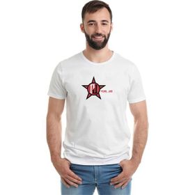 Qivi Pearl Jam Logo Baskılı Beyaz Erkek T-shirt