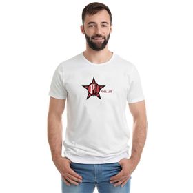 Qivi Pearl Jam Logo Baskılı Beyaz Erkek T-shirt