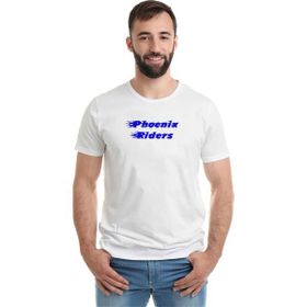 Qivi Phoenix Riders 2 Baskılı Beyaz Erkek T-shirt