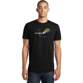 Qivi Pink Floyd Dark Side Of The Baskılı Siyah Erkek Örme T-shirt