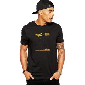 Qivi Pubg 98 Alive Baskılı Siyah Erkek Örme T-shirt