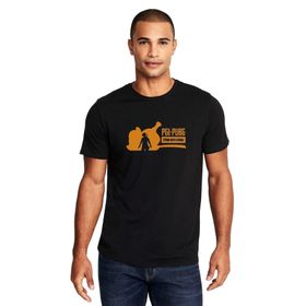 Qivi Pubg Dinner Baskılı Siyah Erkek Örme T-shirt