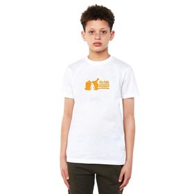 Qivi Pubg Dinner Baskılı Unisex Çocuk Beyaz T-shirt