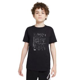 Qivi Pubg Envanter Baskılı Siyah Unisex Çocuk T-shirt