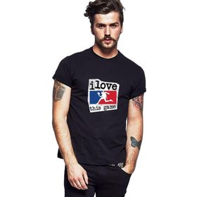 Qivi Pubg Ilovethisgame Baskılı Siyah Erkek Örme T-shirt