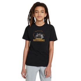 Qivi Pubg Playerunknown's Baskılı Unisex Çocuk Siyah Sweatshirt