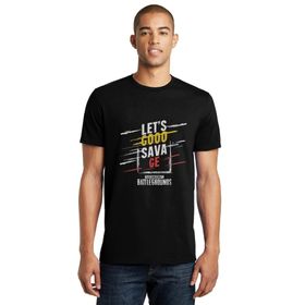 Qivi Pubg Savage Baskılı Siyah Erkek Örme T-shirt