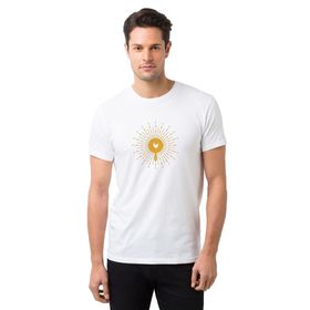 Qivi Pubg Tava Tavuk Baskılı Beyaz Erkek T-shirt