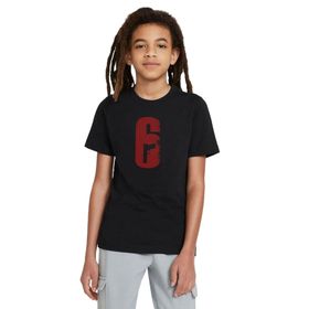 Qivi Rainbow Six 6 Baskılı Siyah Unisex Çocuk T-shirt