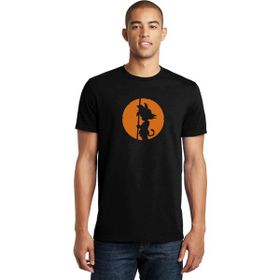 Qivi RF0327-ERKTS Dragon Ball Baskılı Siyah Örme Erkek T-shirt