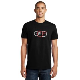 Qivi RF0348-ERKTS Baskılı Siyah Örme Erkek T-shirt
