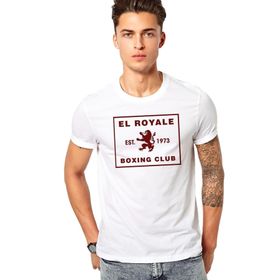 Qivi Riverdale El Royale Boxing Club Baskılı Beyaz Erkek T-shirt
