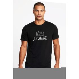 Qivi Riverdale Jughead Jones Baskılı Siyah Erkek Örme T-shirt