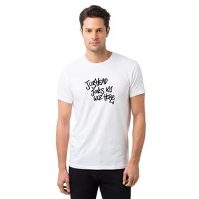Qivi Riverdale Jughead Jones Was Here Baskılı Beyaz Erkek Örme T-shirt