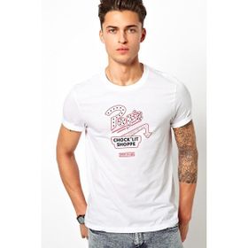Qivi Riverdale Pops Chocklit Shoppe Open Baskılı Beyaz Erkek T-shirt