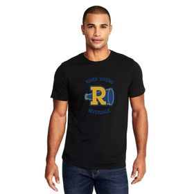 Qivi Riverdale Vixens Baskılı Siyah Erkek Örme T-shirt