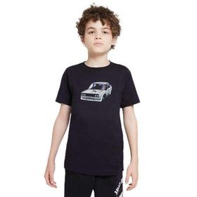 Qivi Rock Roll Kanatlı Baskılı Unisex Çocuk Siyah T-shirt