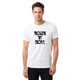 Qivi Rockn Roll Gitar Rock Adamlar Sanatçılar Baskılı Beyaz Erkek T-shirt