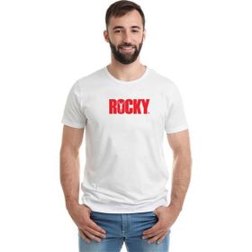 Qivi Rocky Baskılı Beyaz Erkek T-shirt