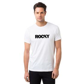 Qivi Rocky Baskılı Beyaz Erkek T-shirt