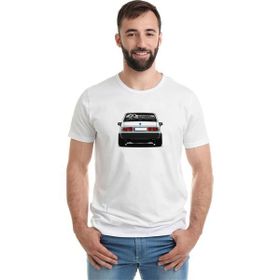 Qivi Şahin Modifiyeli Arka Müslüm Gürses Baskılı Beyaz Erkek T-shirt