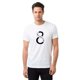 Qivi Sense 8 I Am Also A We Baskılı Siyah Erkek Örme T-shirt