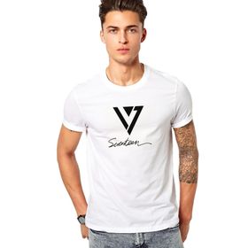 Qivi Seventeen Baskılı Beyaz Erkek T-shirt