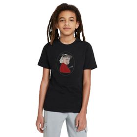 Qivi SFK0017-COCTS Baskılı Unisex Çocuk Siyah T-shirt