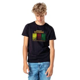 Qivi SFK0300-COCTS Baskılı Unisex Çocuk Siyah Sweatshirt