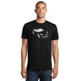 Qivi SFK0540ERKTS Porsche Baskılı Siyah Örme Erkek T-shirt