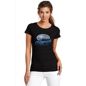 Qivi SFK0553KDNTS Baskılı Siyah Örme Kadın T-shirt