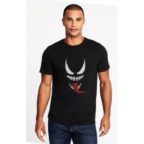 Qivi SFK0578ERKTS Venom Baskılı Siyah Örme Erkek T-shirt
