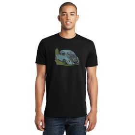 Qivi SFK0585ERKTS Wv Beetle Tosbaa Baskılı Siyah Erkek Örme T-shirt